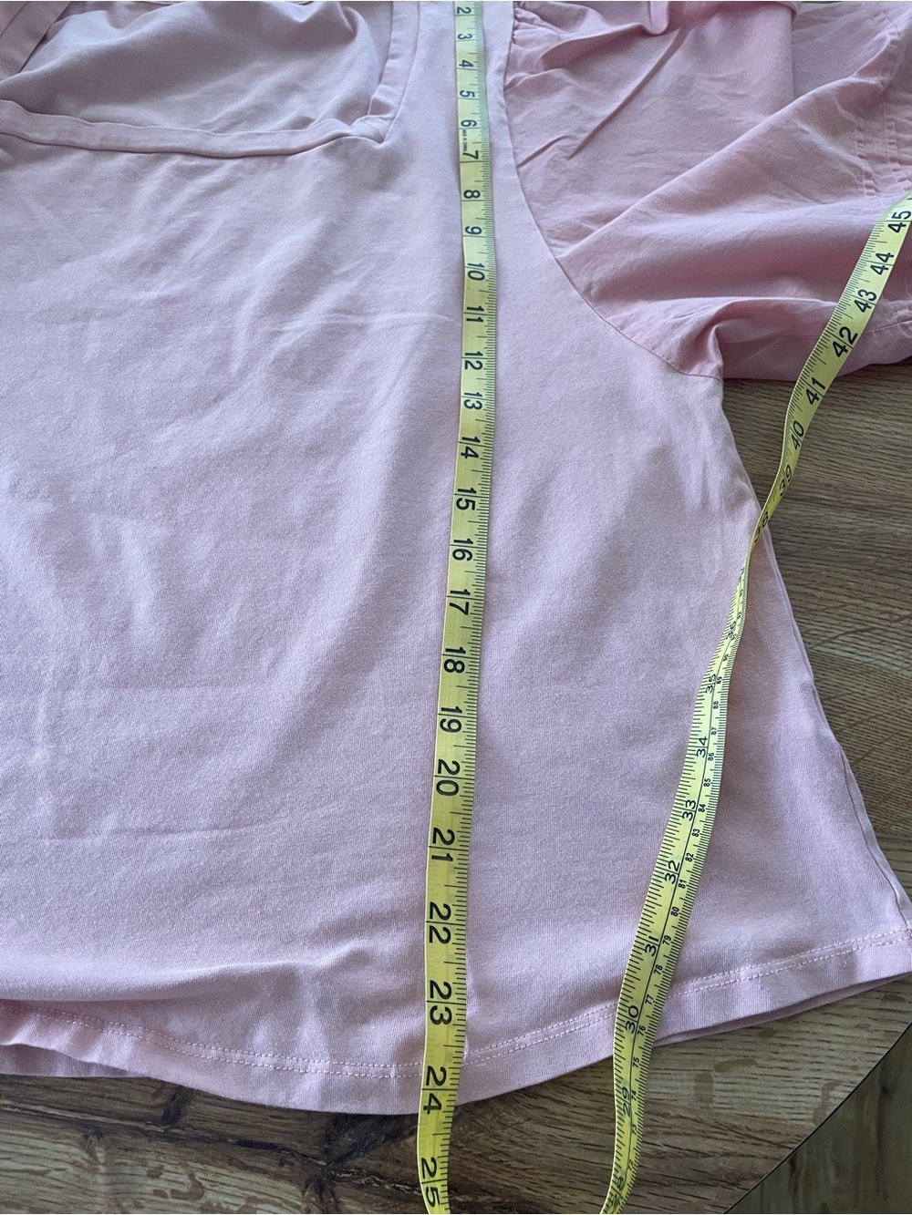 LC Lauren Conrad Soft Pink Square-Neck Blouse with Pintuck Sleeves - Picture 4 of 9
